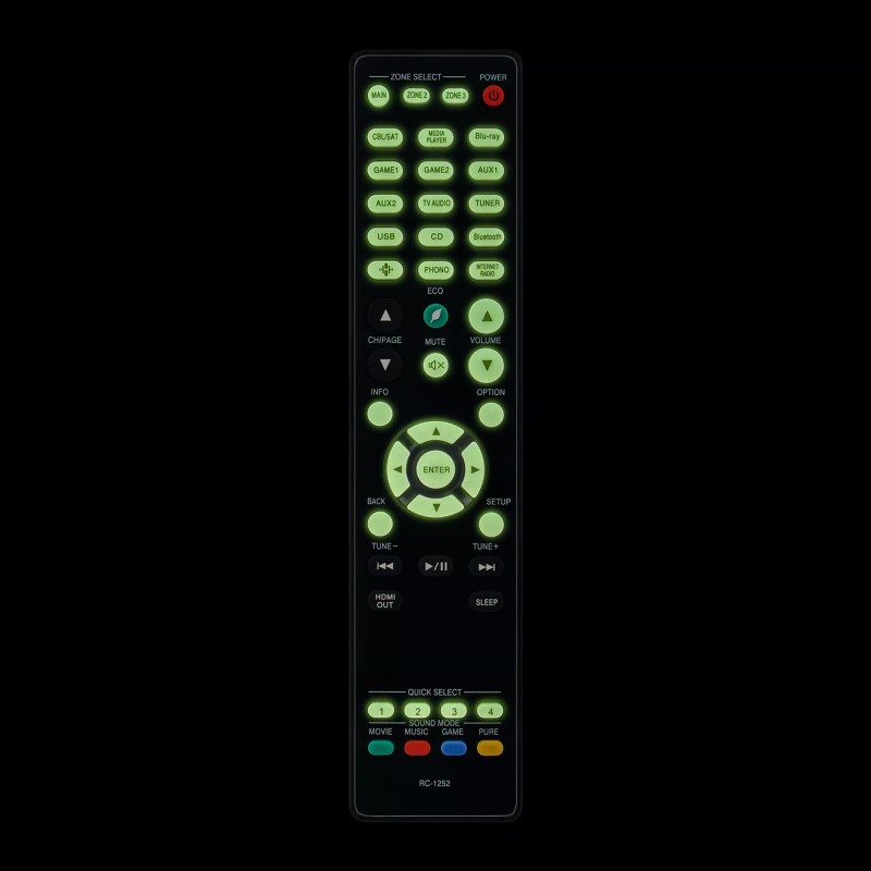 For Denon RC-1252 Replaced Remote Control fit for Denon AV
