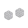 Silvershake Petite Cubic Zirconia White Gold Plated 925 Sterling Silver