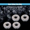 4Pack Bling Car Inner Door Lock Cover Stickers, Colorful