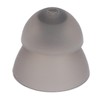 10pcs Black Silicone Double Layer Closed Domes Ear Tips with