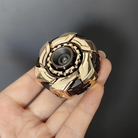 T-Conceal EDC Fidget Sliders Open Armor Spinning TopFidget Toys Stress Relief For Adults Magnetic Metal (Goldfarbe)