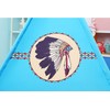POCO DIVO Apache Turquoise Teepee Tent Kids Indoor Playhouse Children