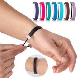 Snappbandz ANXIETY BRACELET for All-Day Stress Relief and Positive Mental Focus; Black X-Small