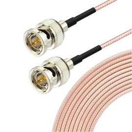BINGFU BNC Cable, HD-SDI Cable, 11.8 inches (30 cm), 75Ω, Supports HD-SDI, 3G-SDI, Etc., 4K 8K Compatible, Video and Audio Signal, 5C, Pack of 2