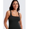 CRZ YOGA Women Butterluxe Sleeveless Tank Maternity Dress Split Ruched