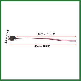 Motoforti 4pcs Car Female Pre Wired Diesel Injector Connector Plug Wire Long-lasting