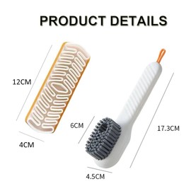 Schuhbürsten Set, 2 Stück Haushaltsbürste Multifunktionale Bürsten Mit Weichen Borsten Raulederbürste Wildlederbürste, Reinigungsbürste Kleiderbürste für Kleidung, Schuhen (Grün)