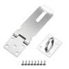 4 Inch Hasp and Staple, Door Latch Gate Lock Heavy