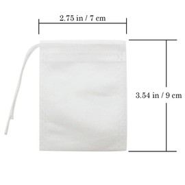 CUGBO Tea Bags, Tea Packs, Soup Soup Packs, Condiment Bags, Dashi Packs Filters, Nuts, Coffee, Tea, Unbleached, Disposable Convenient(200 Pieces)