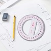 SULIUDAJI 2 Pieces Circle Protractor 360 Degree Protractor Ruler Math