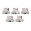5Pcs Gas Stove Knob Cover Control Dial Knobs Stainless Steel