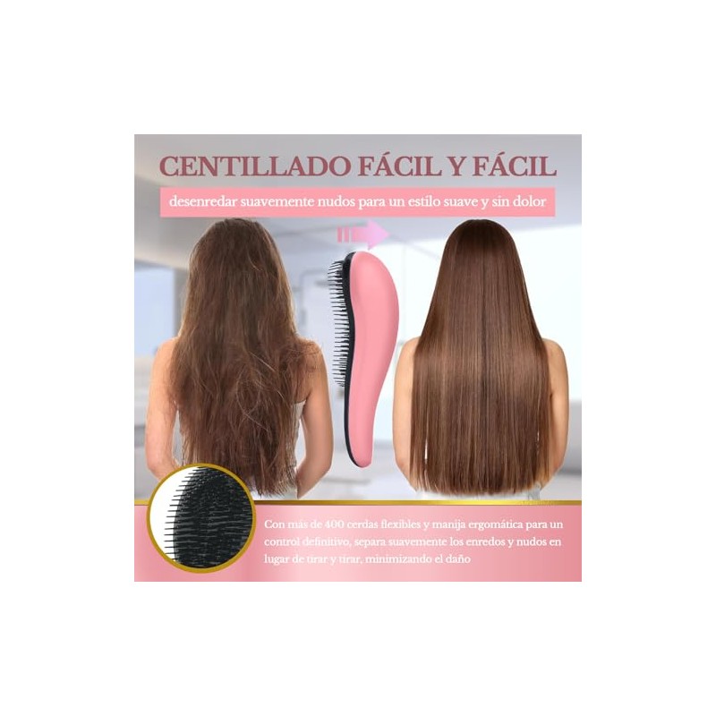 Peine Desecante, Adecuado para Cabello Rizado, Liso, Seco O Mojado,