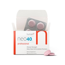 HumanN Neo40 Professional - Daily Heart & Circulation Support - Methylfolate, Beet Root Powder, Hawthorn Berry, L-citrulline - 60 Dissolvable Tablets