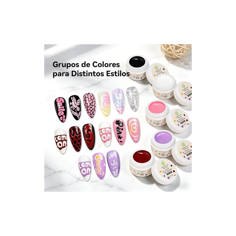 Cherimoya Kit Gel Poking para Uñas-Morad
