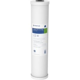 Pentair Pentek RFC-20BB Big Blue Carbon Water Filter, 20-Inch, Whole House Heavy Duty Radial Flow Carbon Replacement Cartridge with Granular Activated Carbon (GAC) Filter, 20" x 4.5", 25 Micron