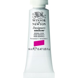 Winsor & Newton 8840534 Designer Gouache - Bengali Pink, 14 ml Tube - Matte Opaque Gouache Paints, Ideal for Gouache Painting, Brilliant, Lightfast Colours with Great Coverage