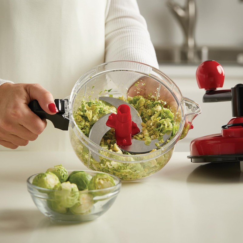 gia'sKITCHEN 23057 Food Processor, 4.9"x5.6"x6.7", Multicolor