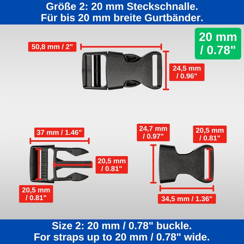 Your Day Mate Buckles Colours Mix, 16 Pack with 8