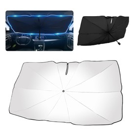 55.12x30.71 Car Windshield Sun Shade Umbrella,Thickened Windshield Umbrella Sun Shade with 5 Layers Nano for Insulation,Foldable Sunshade for Car Accessories Used on Some Vehicles
