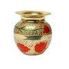 Small Brass Kalash with Minakari Work Lota Pot Utensils Drinkware
