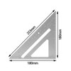 TX Triangle Ruler Carpenters Measuring Tool Triangle Protractor Aluminium Square