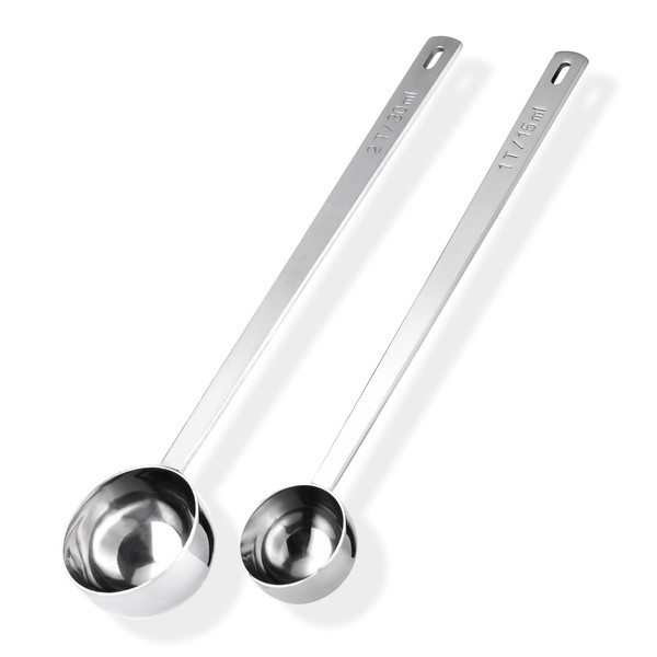 Doosu Long Coffee Spoon, 18/8 Stainless Steel Measuring Spoon with
