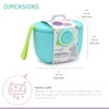 melii Baby Formula Storage Container with Integrated Scoop, Airtight, Leakproof,