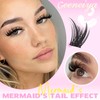 Geeneiya MERMAID Lash Clusters, 10-18MM Wispy Eyelash Clusters, D Curvature