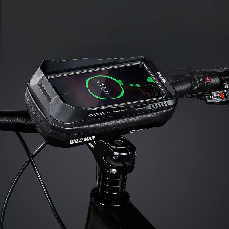 WILD MAN0.6L Quick Release Rainproof Phone Holder Type Bicycle Handlebar