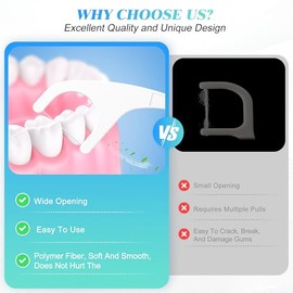 JGB Palillos De Hilo Dental Envueltos Individualmente, Hilo Dental Multicolor Para Adultos Con Práctico Estuche, Minibolsa Desechable Para Viajes, Hoteles, Restaurantes, Oficinas, Coches Y Bodas (2 Es