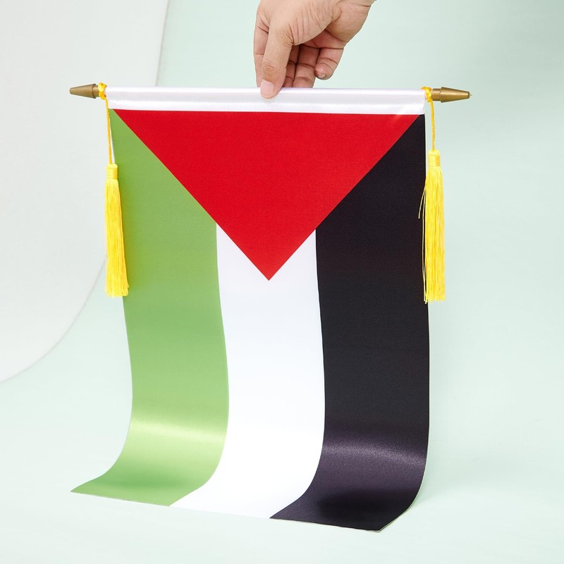 2 Pack Palestine Wall Flags Banner, Mini Palestinian Hanging car