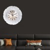 Wall Clock, Silent Hands Clock Petal Iron Creative Stereoscopic Wall