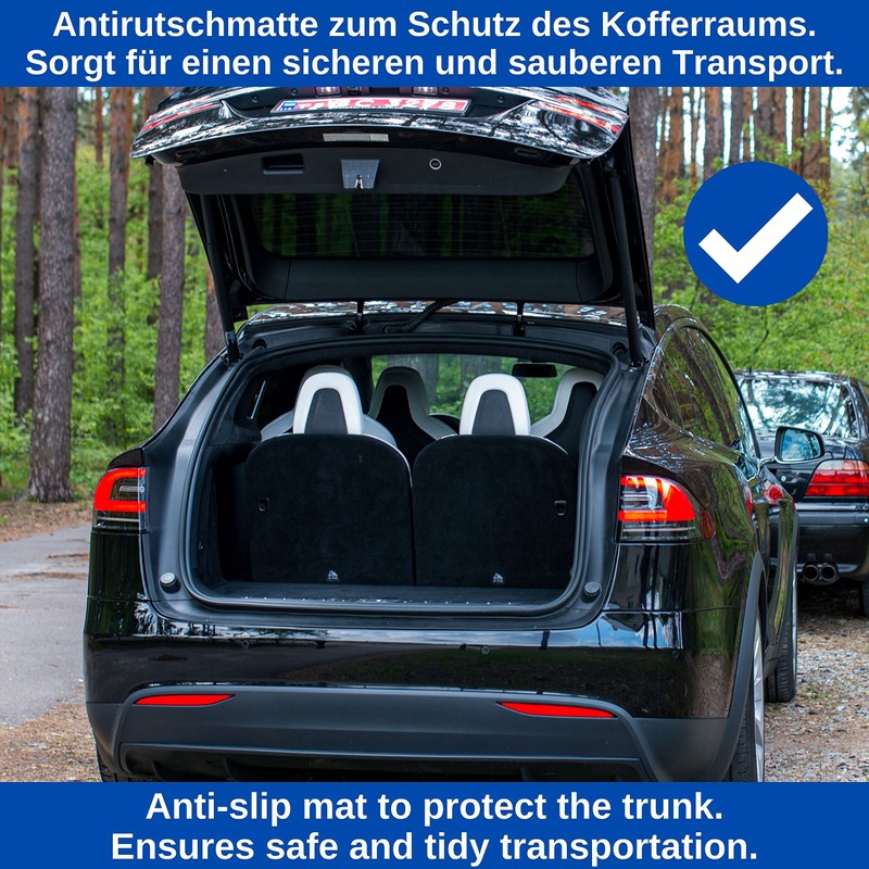 Car Non-Slip Mat, Size 120 x 100 cm, Black, Waterproof,