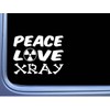 Peace Love Xray Words M358 6 inch Sticker Decal tech
