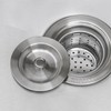 Ruvati Kitchen Sink Basket Strainer Drain Assembly - Stainless Steel