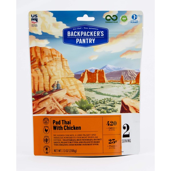 Backpacker's Pantry Pad Thai with Chicken | Freeze Dried Backpacking