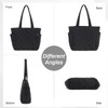 EVEOUT Quilted Tote Bag for Women Lightweight Quilted Puffer Shoulder
