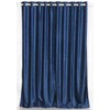Indian Selections Navy Blue Ring/Grommet Top Velvet Curtain/Drape/Panel - 80W