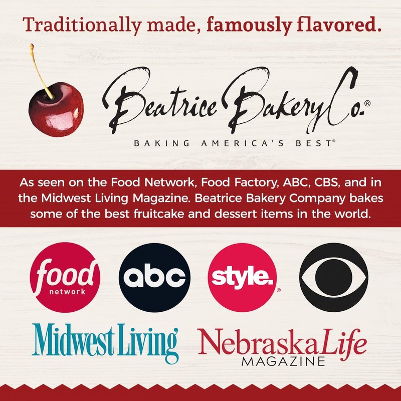 Beatrice Bakery Grandma's Traditional Fruitcake No High Fructose Corn Syrup