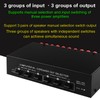 CXCTCT 3 in 3 Out 300W Per Channel Speaker Amplifier