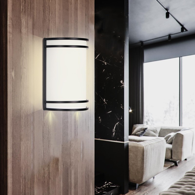 Flynix Indoor Wall Sconce, Half Cylinder Wall Light Fixture, 3000K