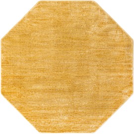 Unique Loom Finsbury Collection Area Rug - Kate (5' 3" Octagon, Yellow)