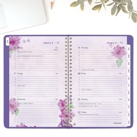 AT-A-GLANCE 2025 Appointment Book Planner, Weekly & Monthly, 5-1/2" x 8-1/2", Small, Beautiful Day, Lavender (938P-200-25)