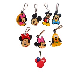 AVIRGO Zipper Pulls for Kids Zipper Tab Zipper Tags Pulls Zipper Extension Zip Fixer for Backpacks, Jackets, Luggage, Purses, Handbags Party Favors Set of 6 Pcs