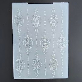 NZJ Abstract Frame Grid Line Baby Pattern Plastic Embossing Folders for Card Making Scrapbooking and Other Paper Crafts (Frame)