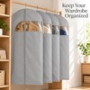 Garment Bags for Hanging Clothes – Zippered Dust Covers for