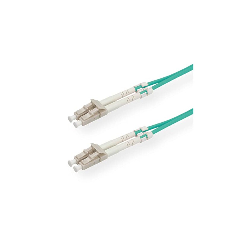 ROLINE LWL-Kabel 50/125µm OM3, LC/LC, türkis, 2 m