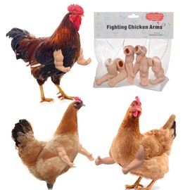 Enrichoice 3 Pairs Chicken Toys Include Strong Muscle arms Thumb up arms and Hug Chicken arms Chicken arms to Put on Chickens