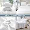 Elegant Comfort Luxuriously Soft 4-Piece Holiday Velvet Plush Flannel Sheet