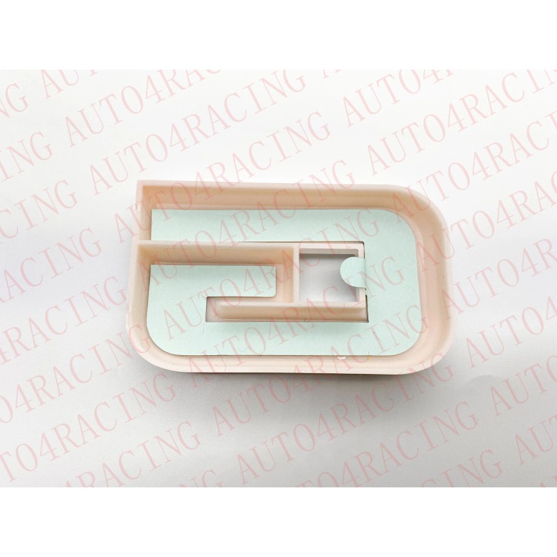 Auto OVERLAY Front & Rear Black White Emblem Overlay Fit